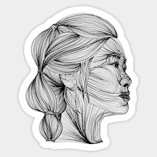 Abstract portrait Sticker